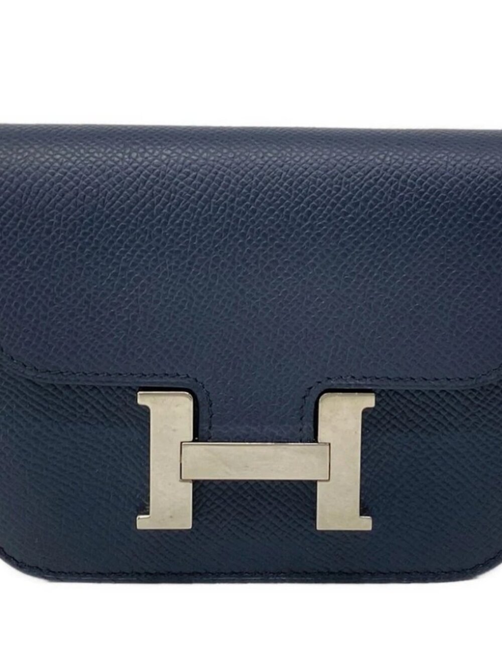 HERMES Constance Slim Blue Indigo Veau Epsom B Other Style Wallet - Picture 1 of 13